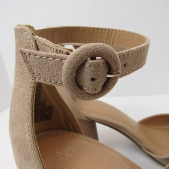 Lauren Conrad LC Gold Hydrangea High Heels Women's Size 8.5 - Picture 5 of 11